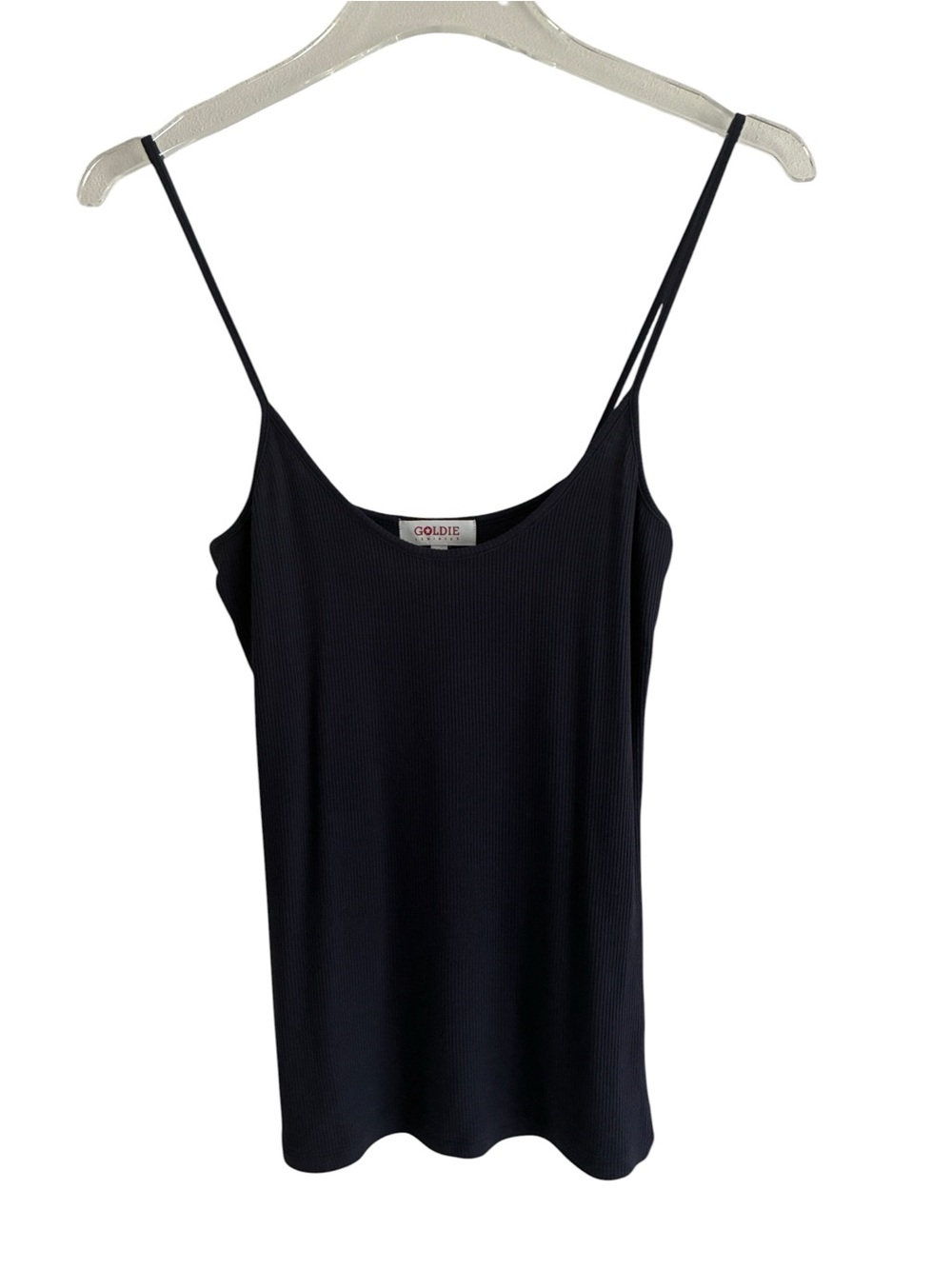 Goldie Ribbed Tank Navy Small - Picture 3 of 6